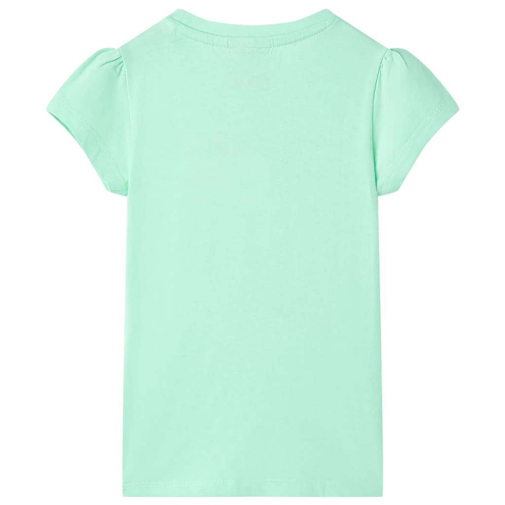 Kinder-T-Shirt Knallgrün 140