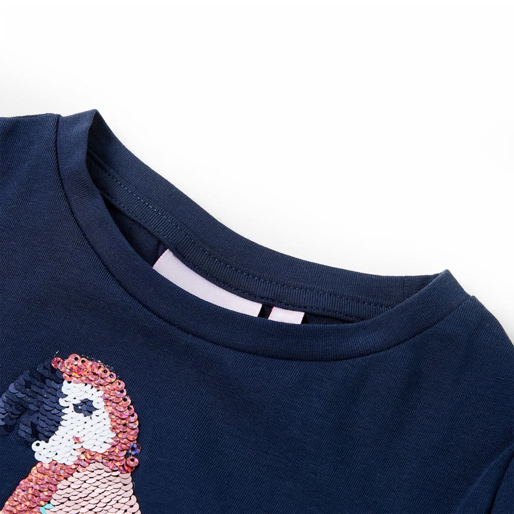 Kinder-T-Shirt Marineblau 92