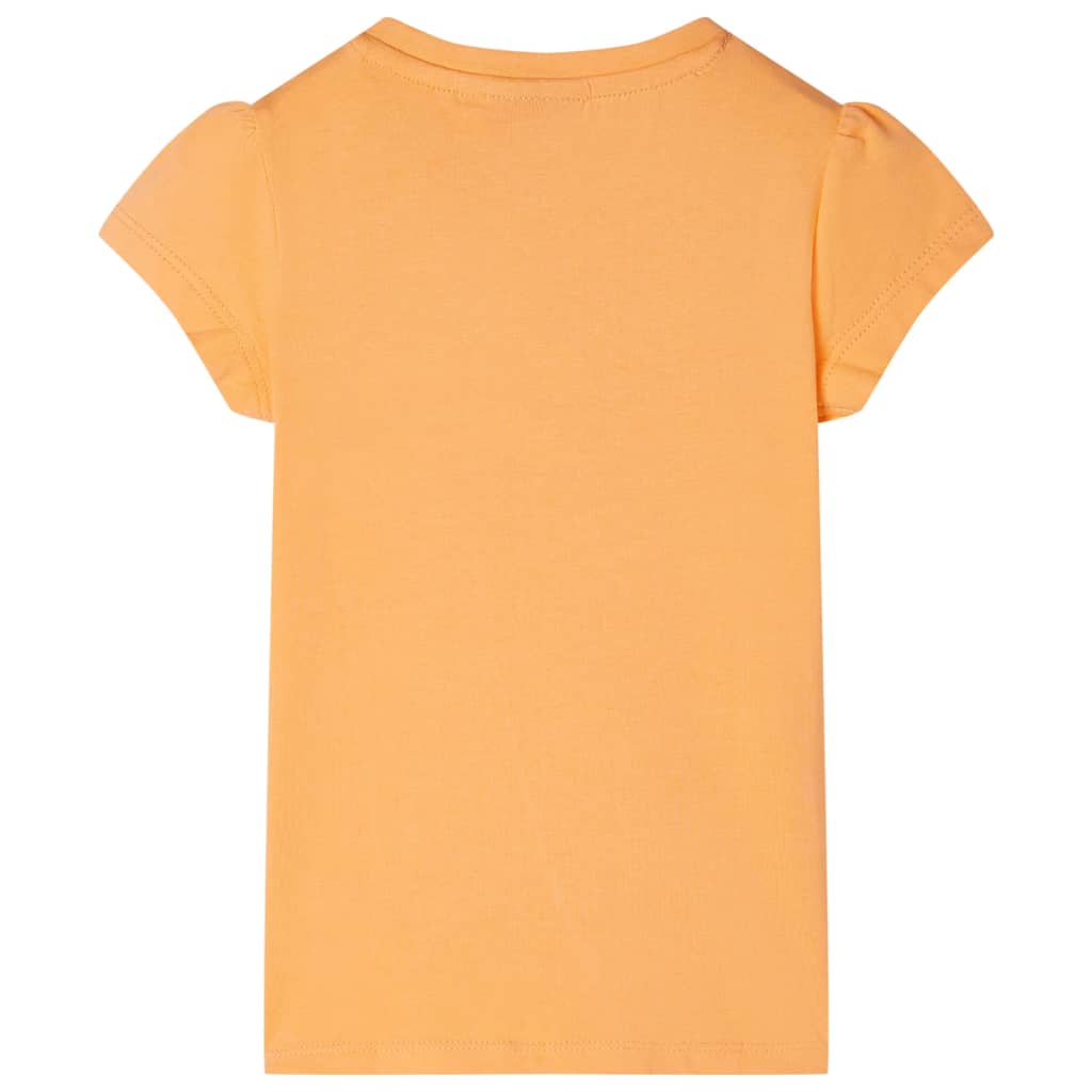Kinder-T-Shirt Hellorange 128