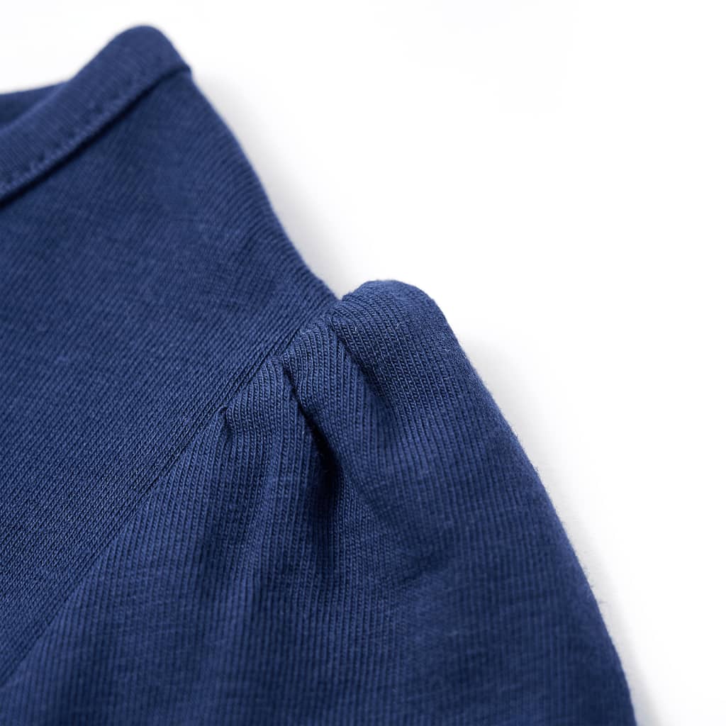 Kinder-T-Shirt Marineblau 128