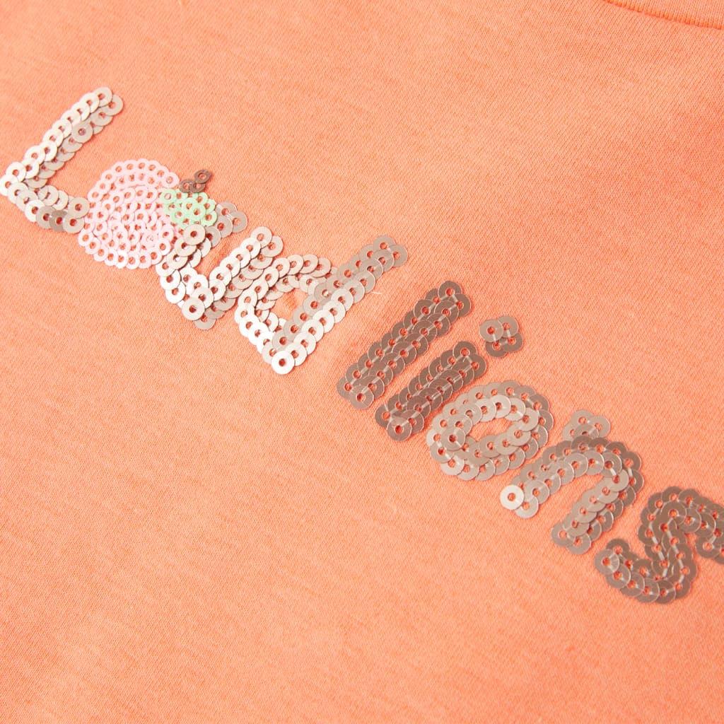 Kinder-T-Shirt mit Flügelärmeln Neonorange 104