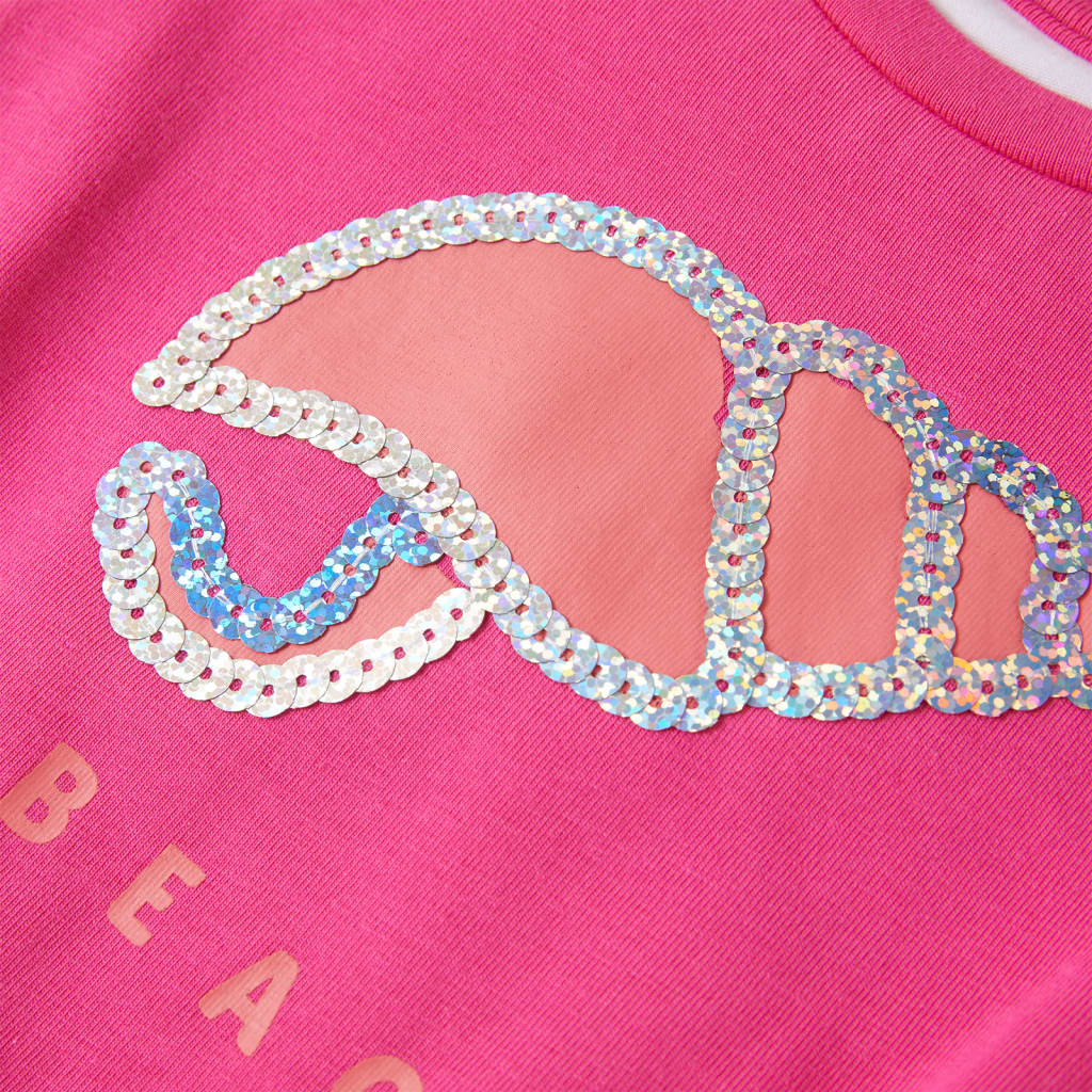 Kinder-T-Shirt Dunkelrosa 128