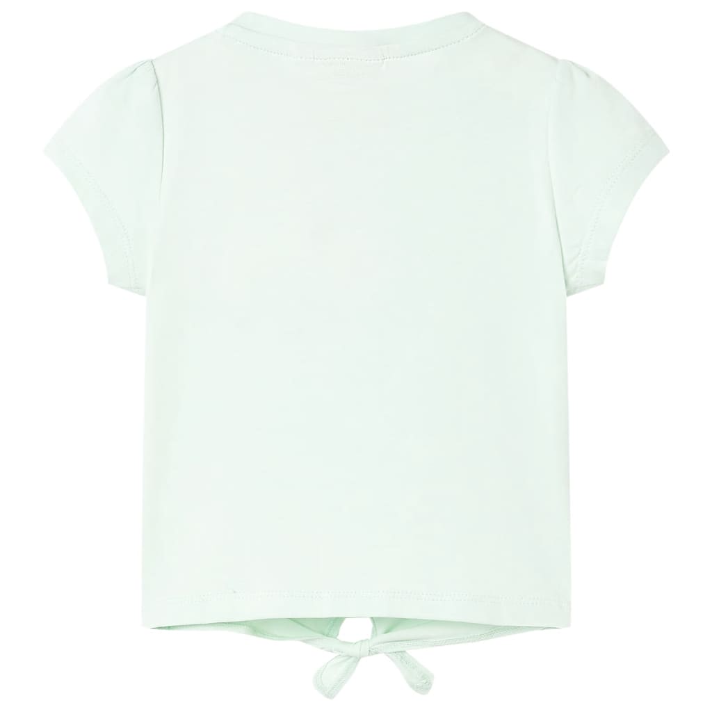 Kinder-T-Shirt Helles Minzgrün 92