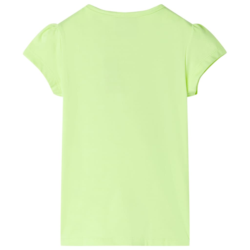Kinder-T-Shirt Neongelb 92