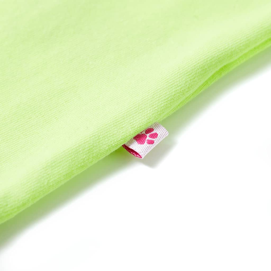 Kinder-T-Shirt Neongelb 116