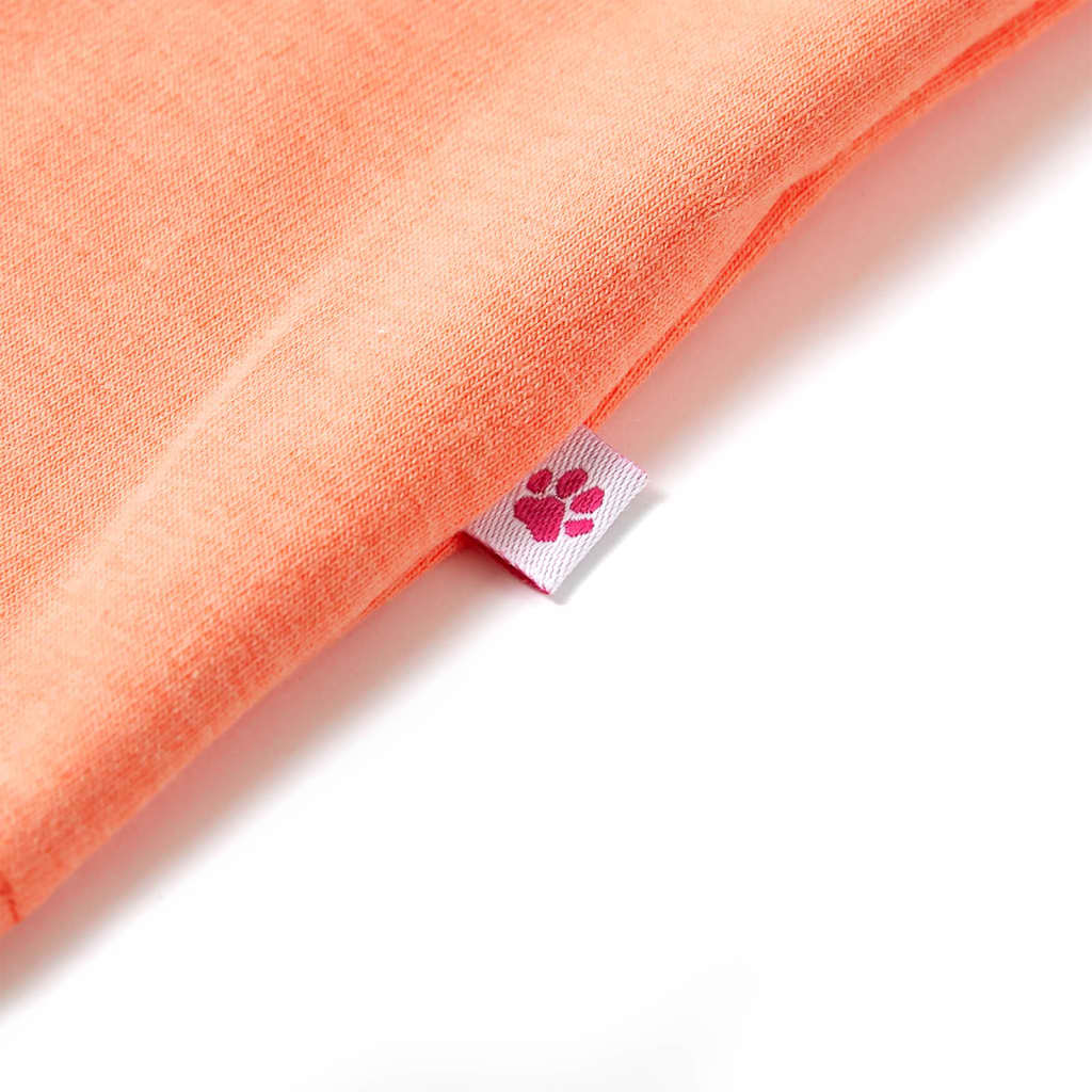 Kinder-T-Shirt Neonorange 128