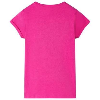 Kinder-T-Shirt Dunkelrosa 116
