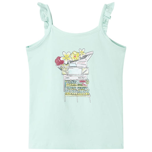 Kinder-Tanktop Helles Minzgrün 92