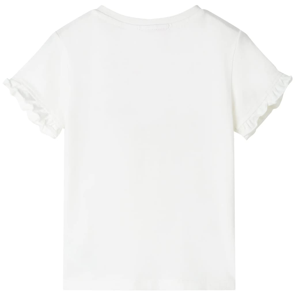 Kinder-T-Shirt Ecru 128