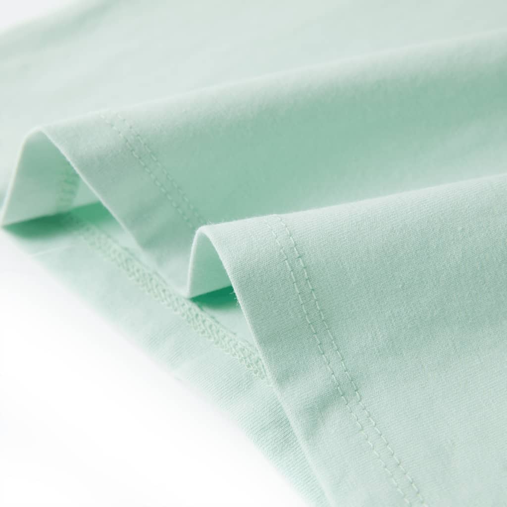 Kinder-T-Shirt mit Flügelärmeln Helles Minzgrün 128