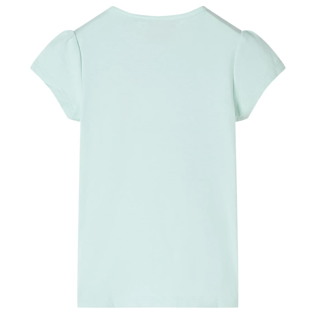Kinder-T-Shirt mit Flügelärmeln Helles Minzgrün 140