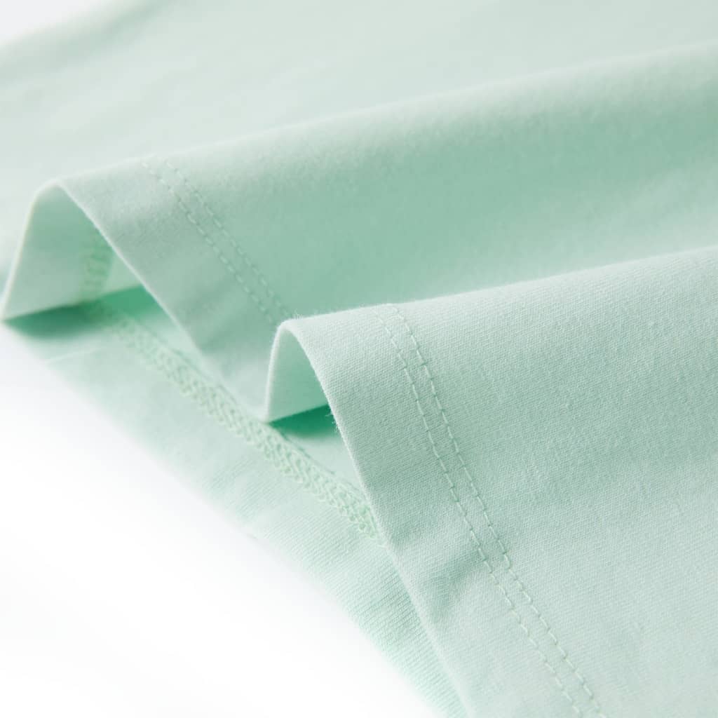 Kinder-T-Shirt mit Flügelärmeln Helles Minzgrün 140