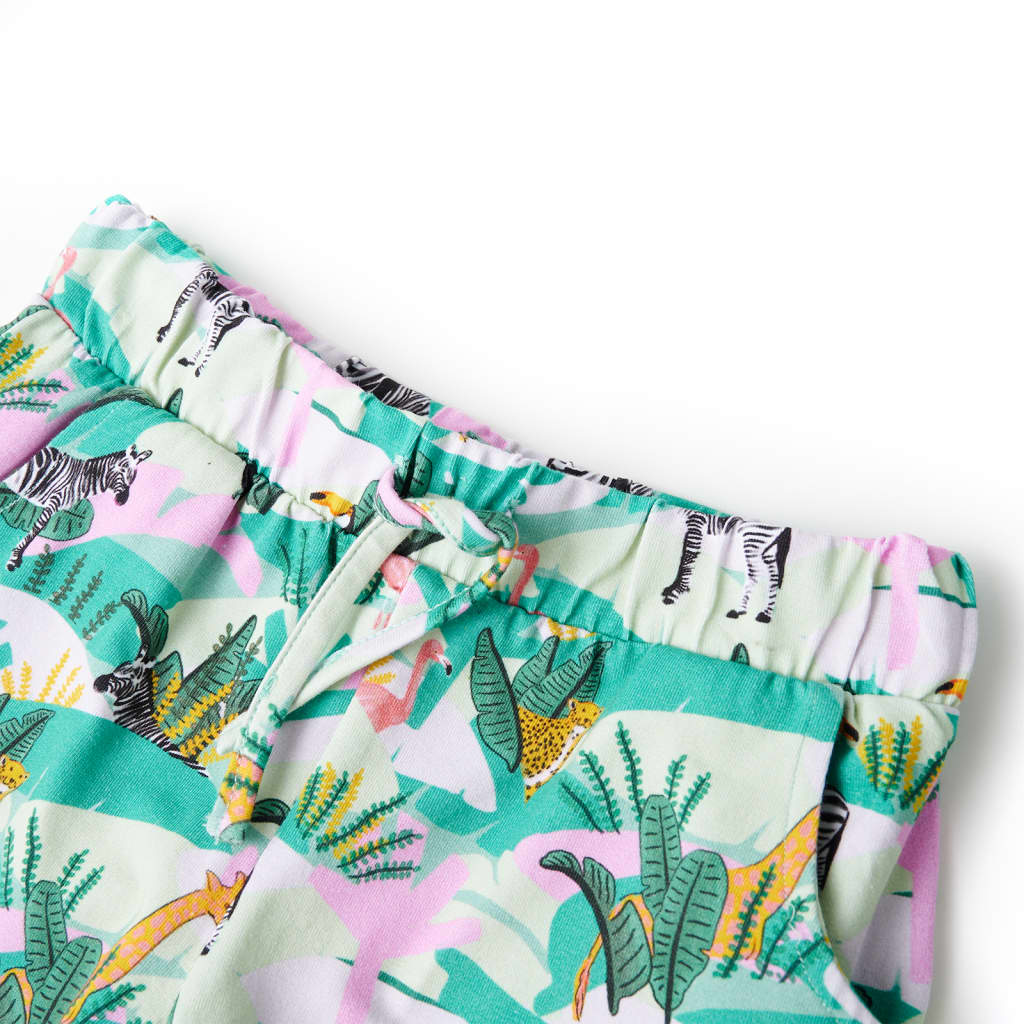 Kindershorts mit Kordelzug Helles Minzgrün 104