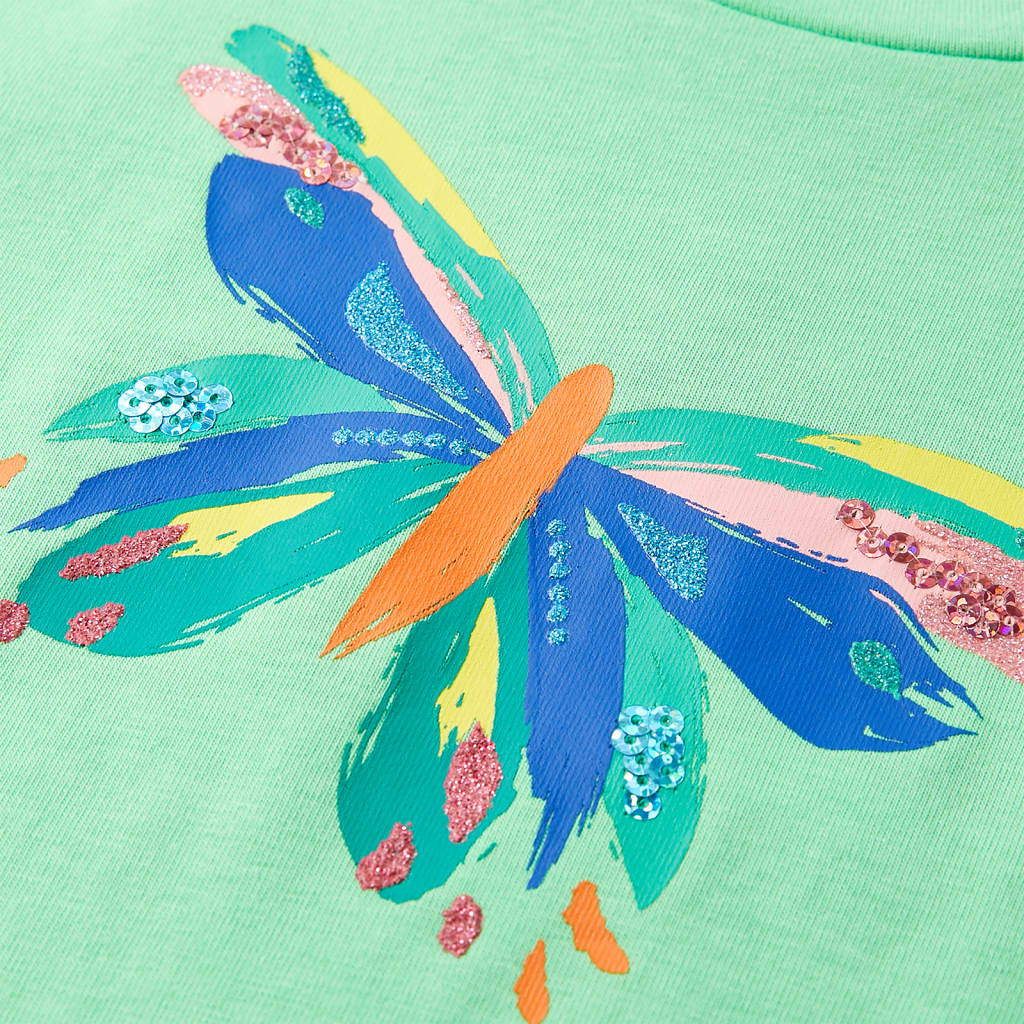 Kinder-T-Shirt Hellgrün 116