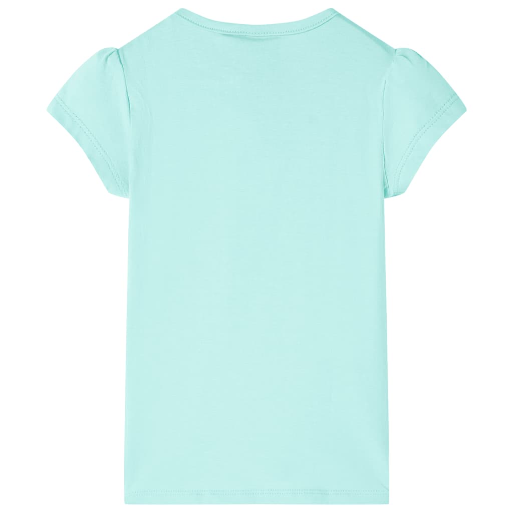 Kinder-T-Shirt Helles Minzgrün 140