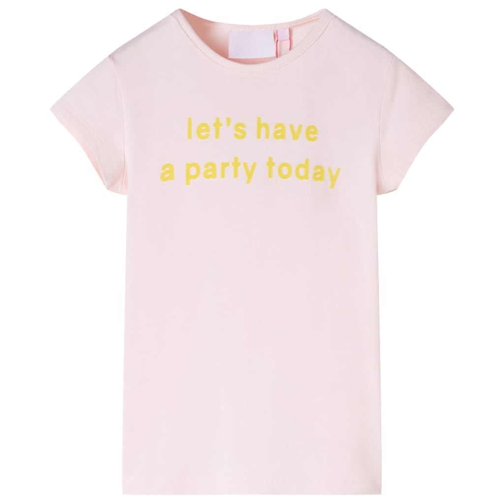 Kinder-T-Shirt Zartrosa 104