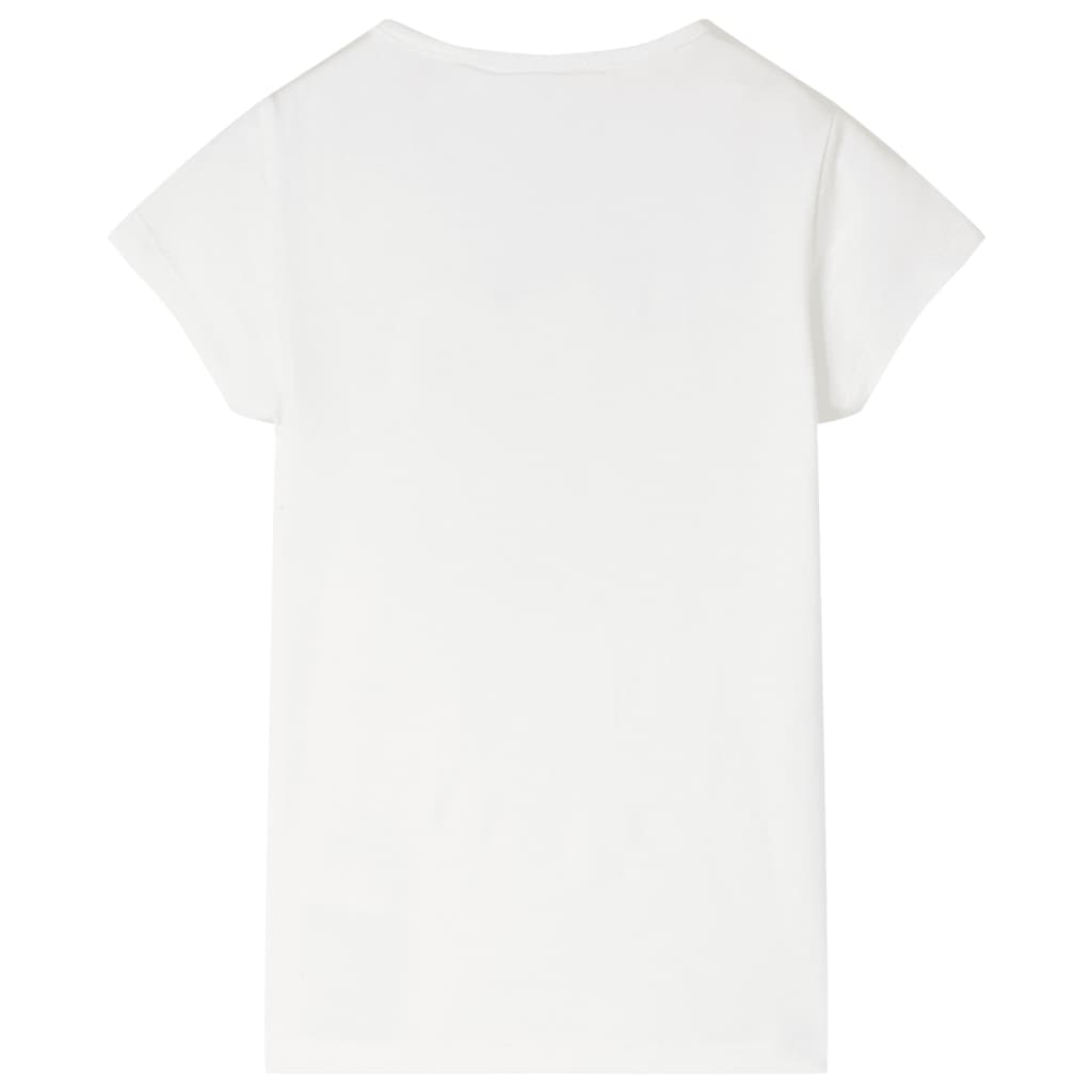 Kinder T-Shirt Ecru 128