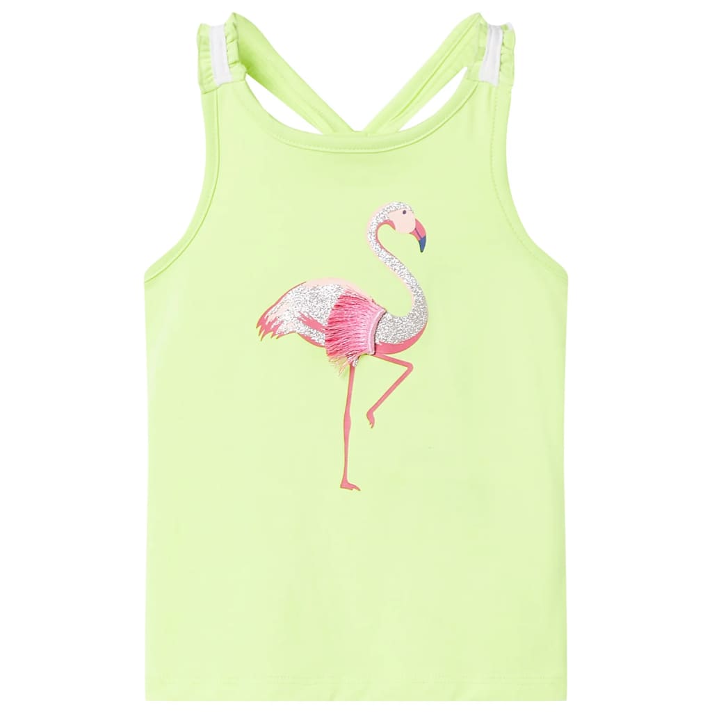 Kinder-Tanktop Neongelb 140