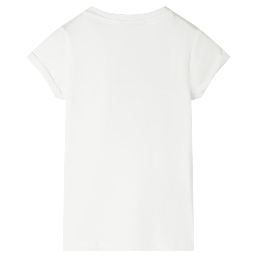 Kinder-T-Shirt Ecru 116