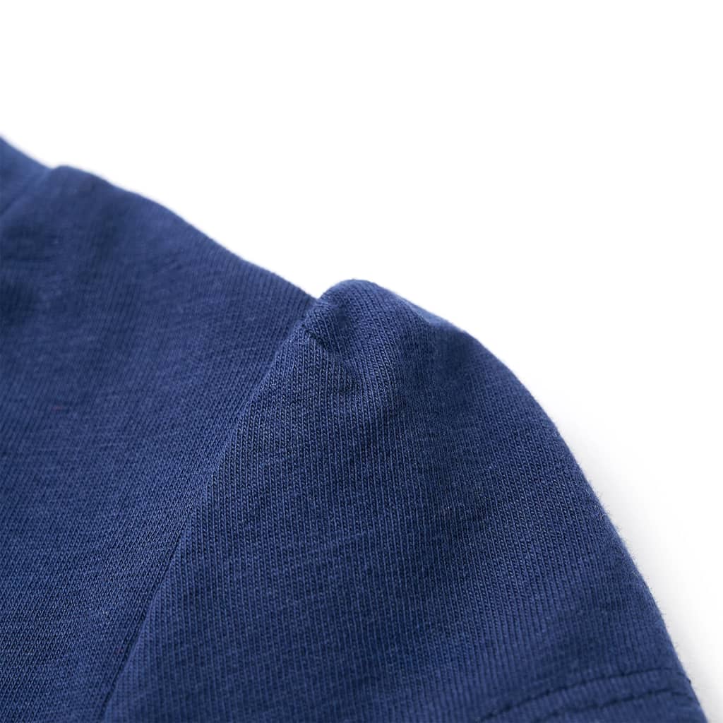 Kinder-T-Shirt Marineblau 128