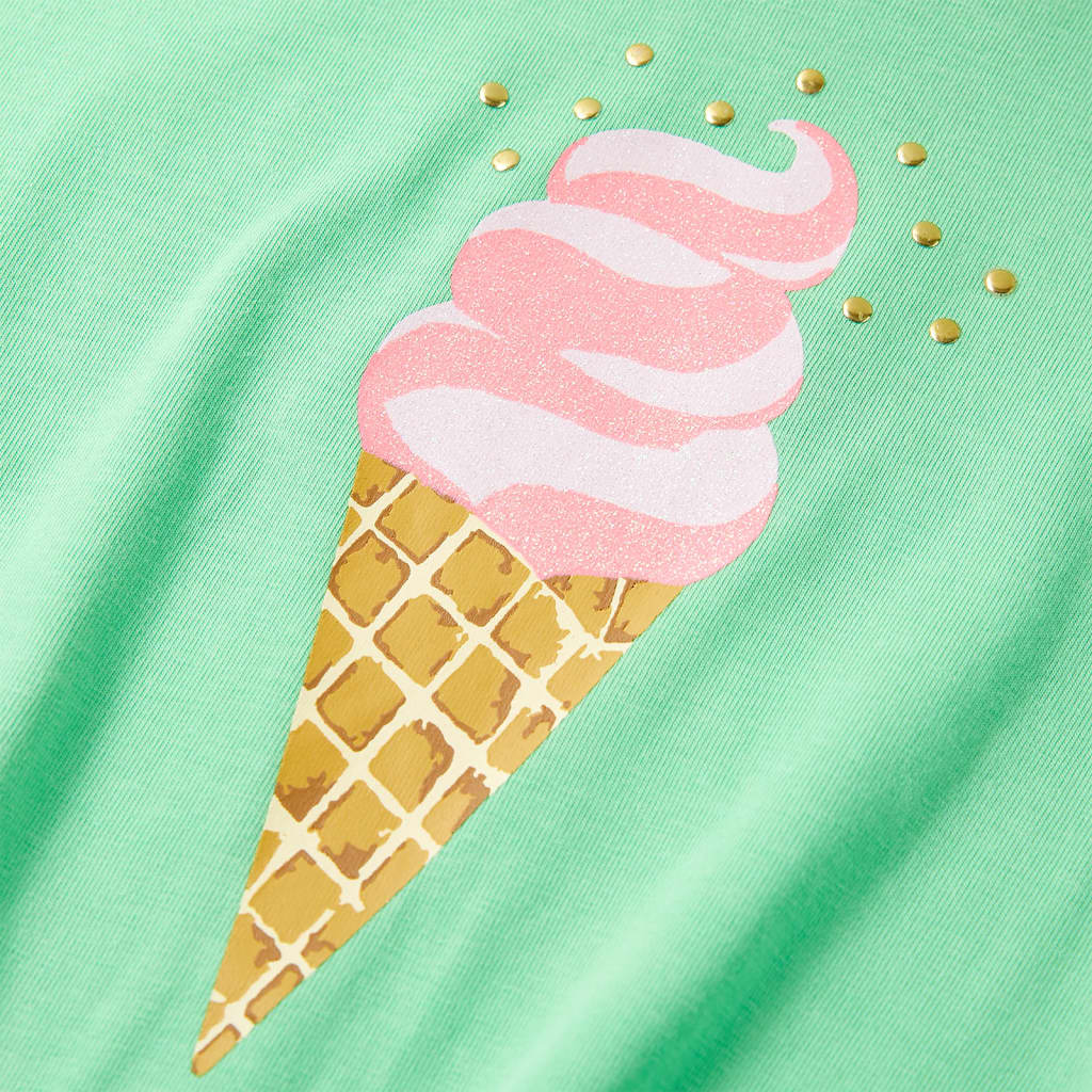 Kinder-T-Shirt Hellgrün 116