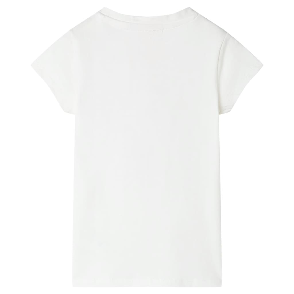 Kinder-T-Shirt Ecru 116