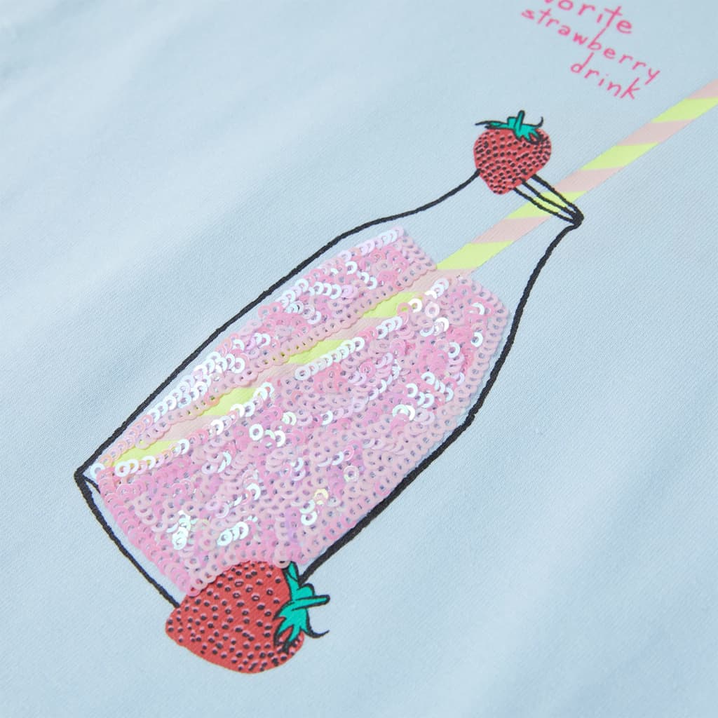 Kinder-T-Shirt Hellblau 92