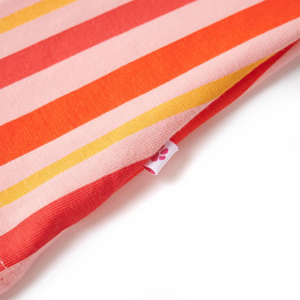 Kinderkleid mit Kordelzug Rosa und Rot 92