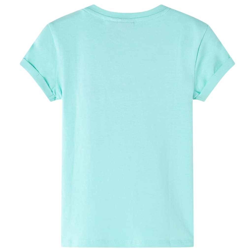 Kinder-T-Shirt Helles Minzgrün 92