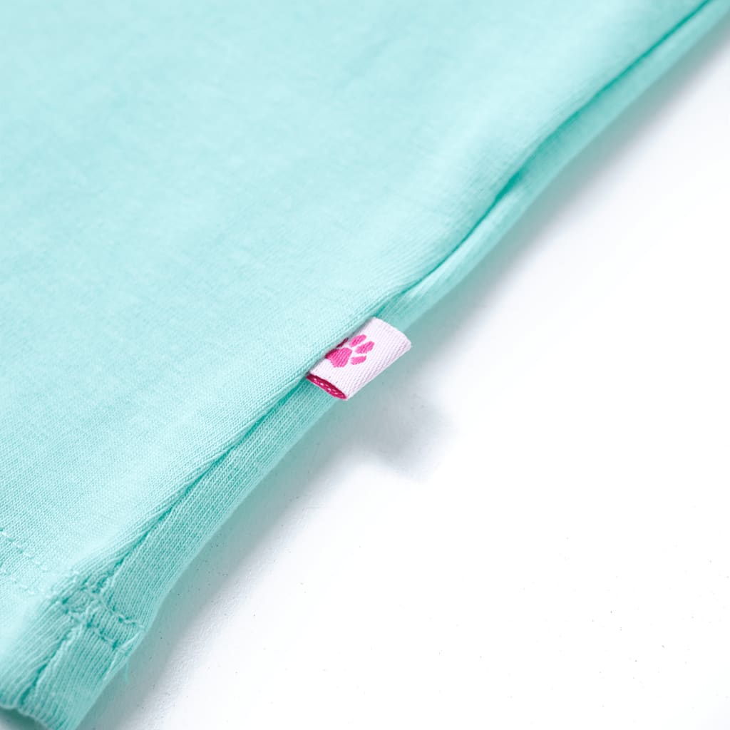 Kinder-T-Shirt Helles Minzgrün 104