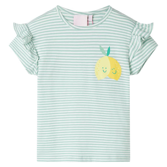 Kinder-T-Shirt Minzgrün 92
