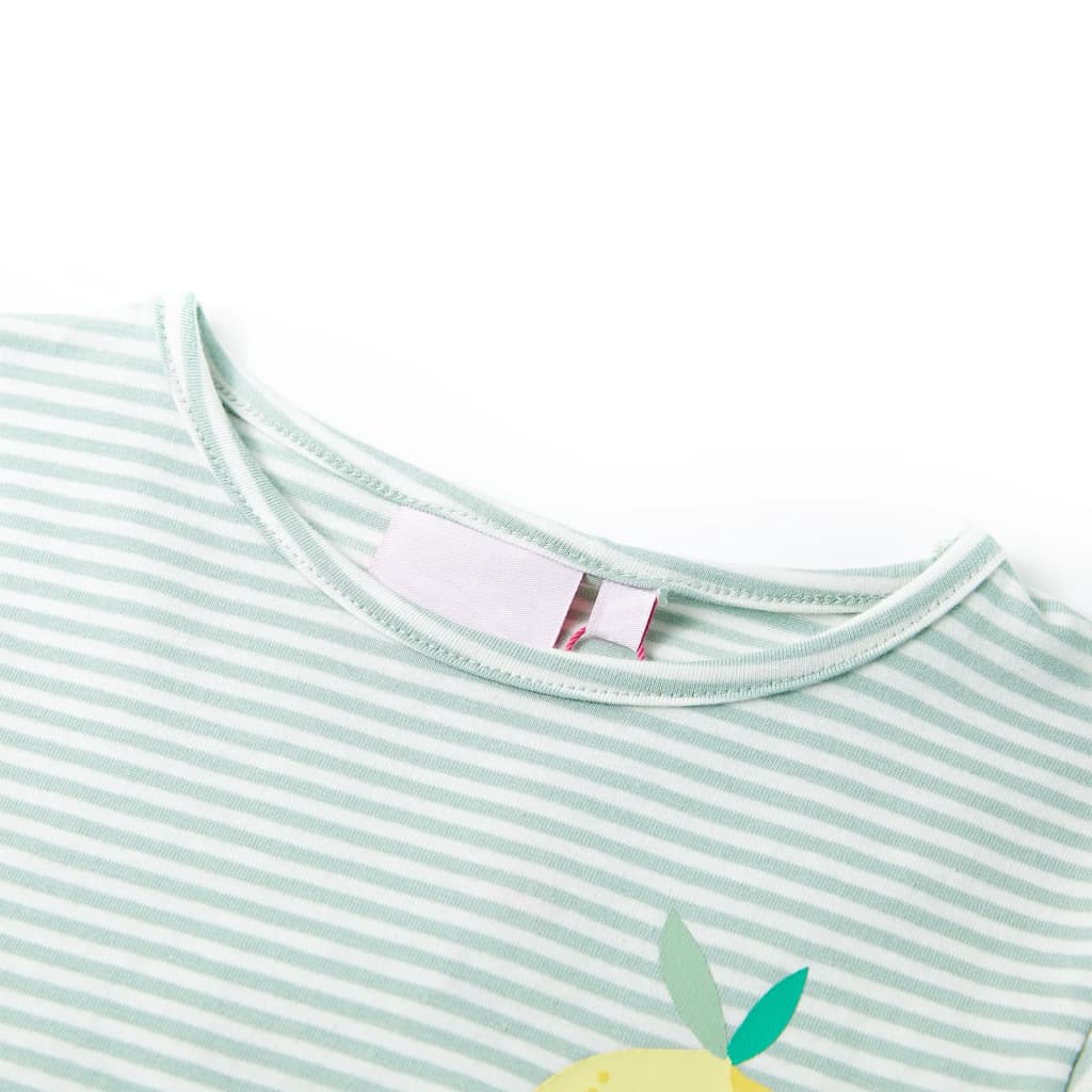 Kinder-T-Shirt Minzgrün 116