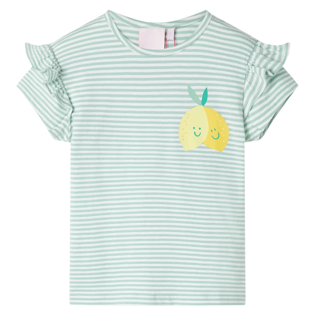 Kinder-T-Shirt Minzgrün 140