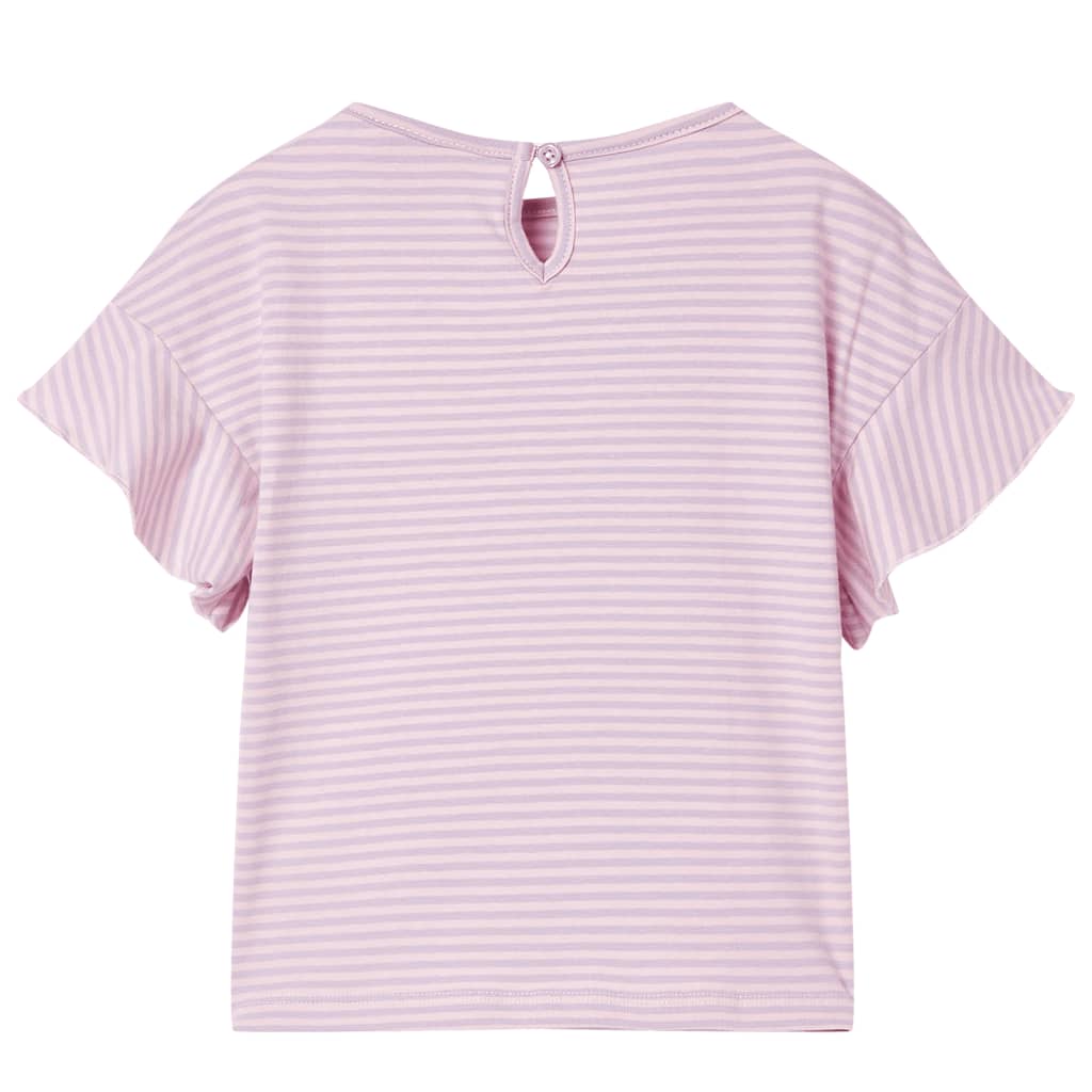 Kinder-T-Shirt mit Rüschenärmeln Lila 92