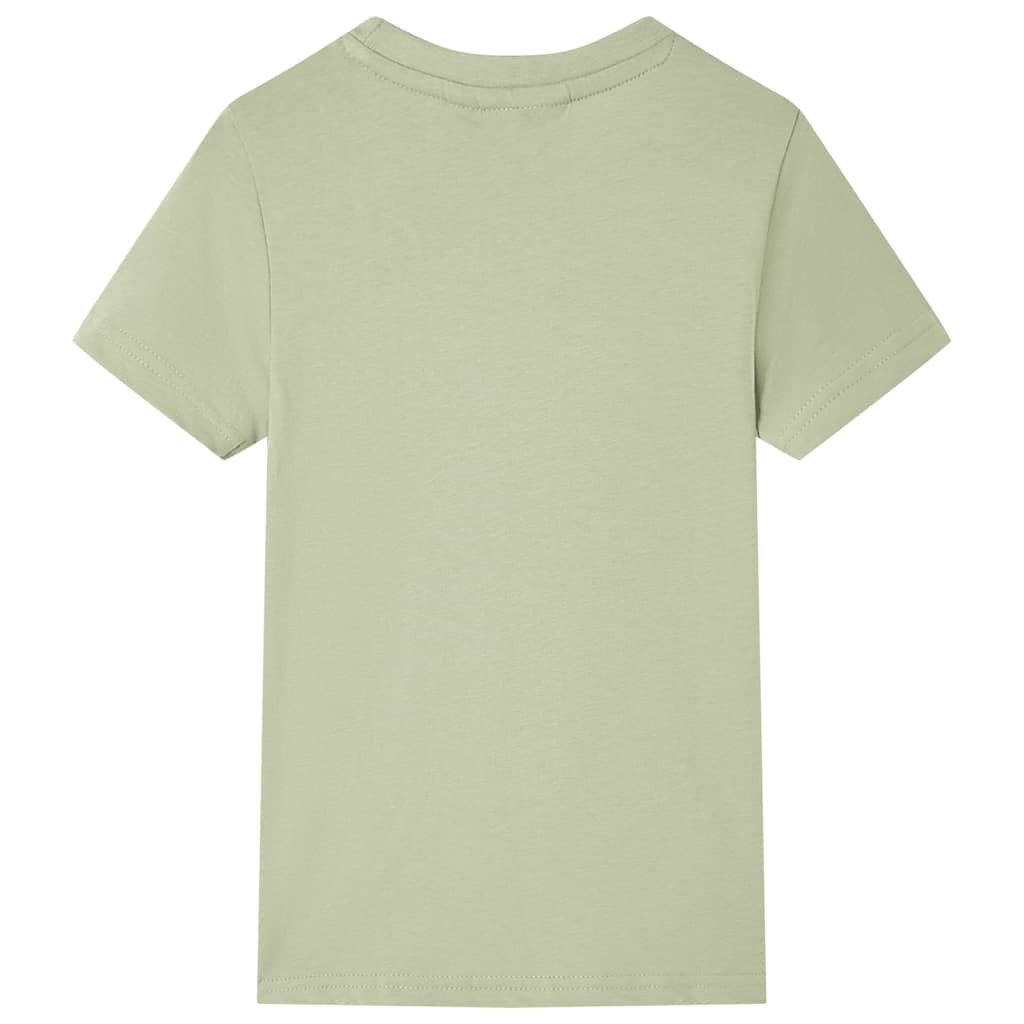 Kinder-Kurzarmshirt Hellkhaki 116