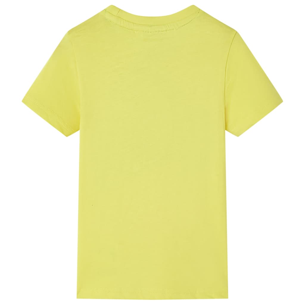 Kinder-Kurzarmshirt Gelb 128