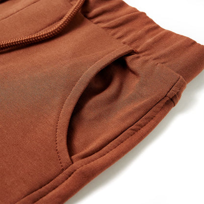 Kindershorts mit Kordelzug Braun 104