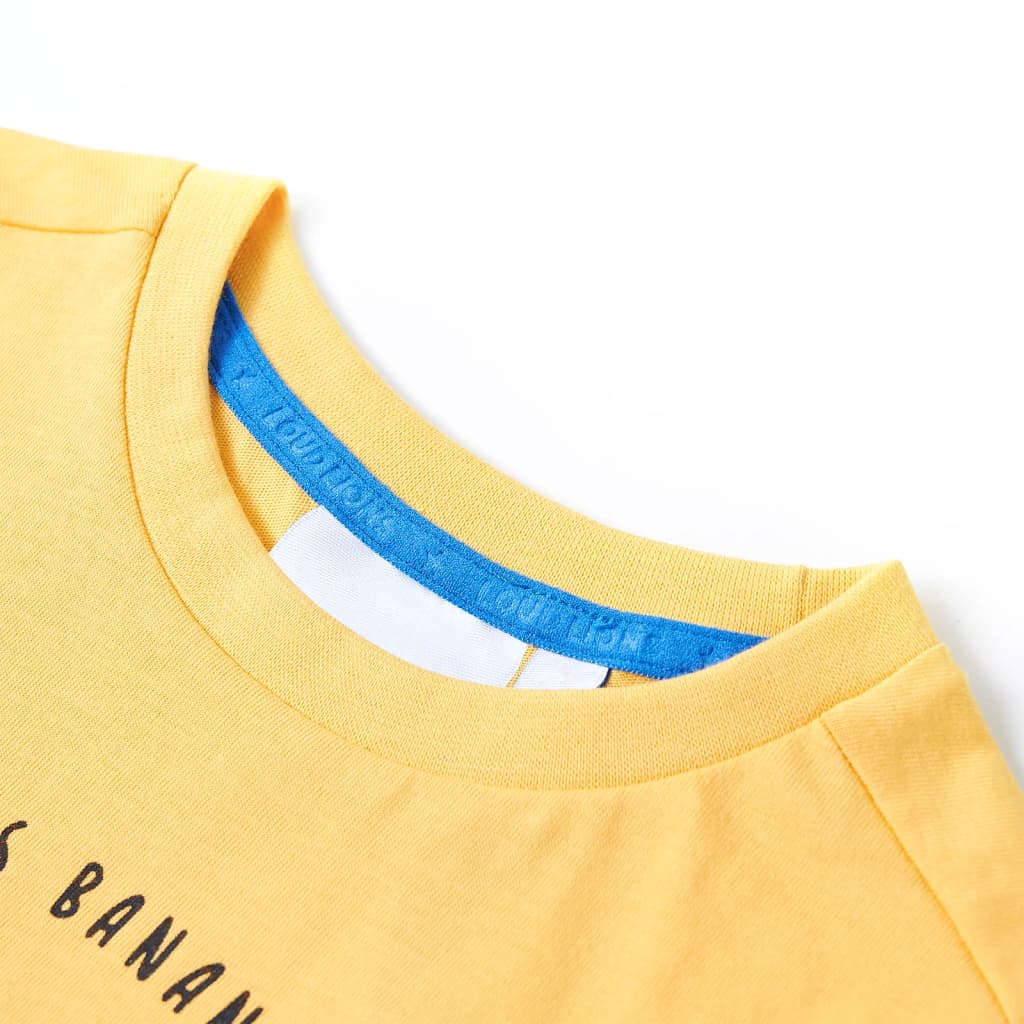 Kinder-T-Shirt Helles Ocker 128