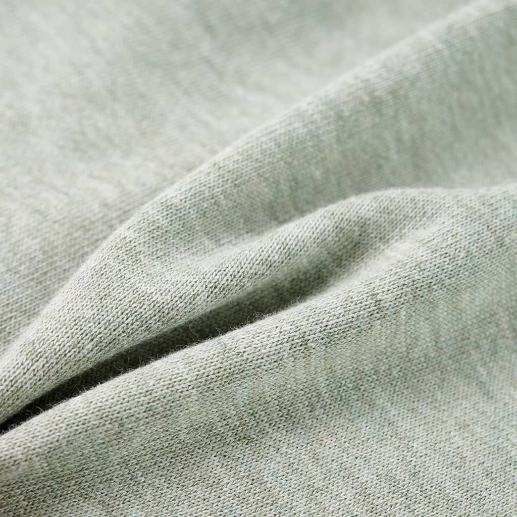 Kinder-Kapuzenpullover mit Reißverschluss Helles Khaki Melange 92