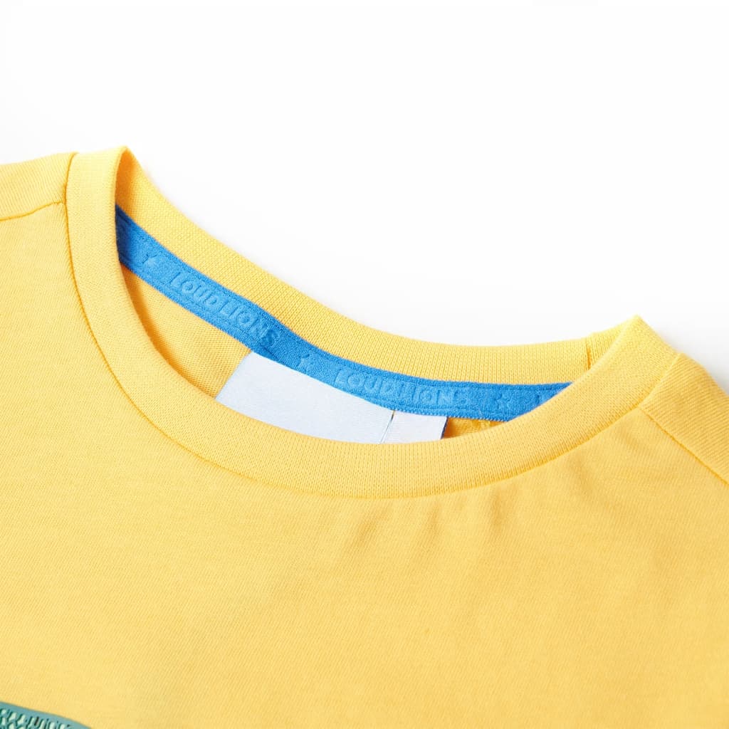 Kinder-T-Shirt Helles Ocker 104