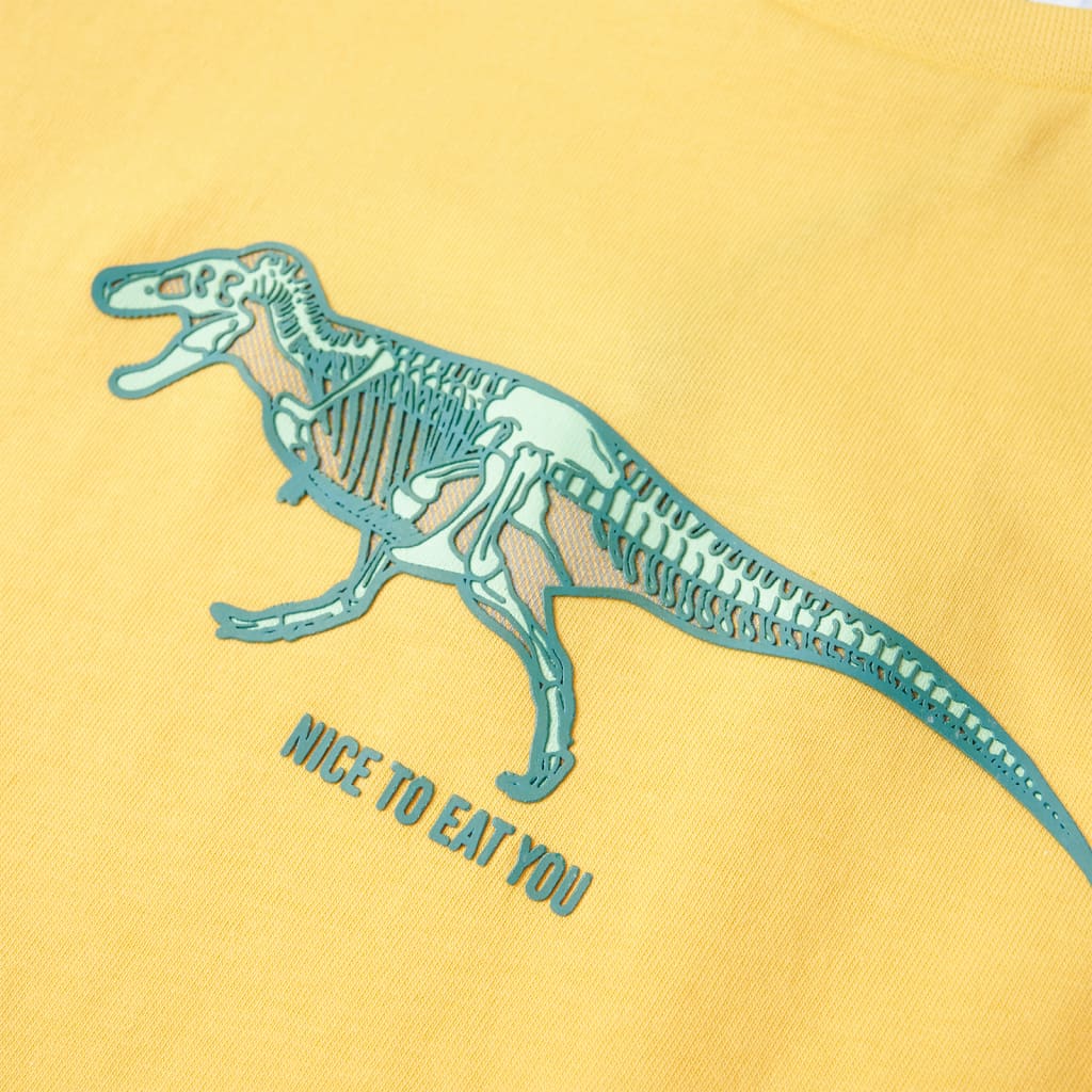 Kinder-T-Shirt Helles Ocker 104