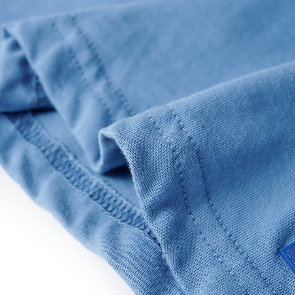 Kinder-T-Shirt Mittelblau 104