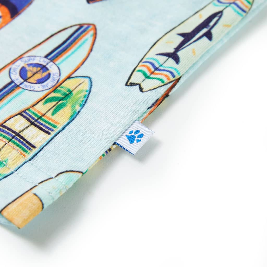 Kinder-Tanktop Hellblau Melange 104