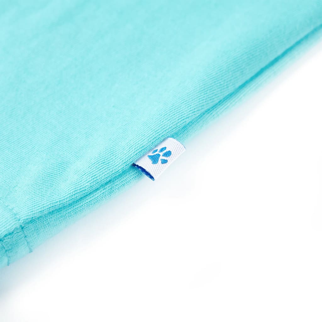 Kinder-Kurzarmshirt Aquablau 104