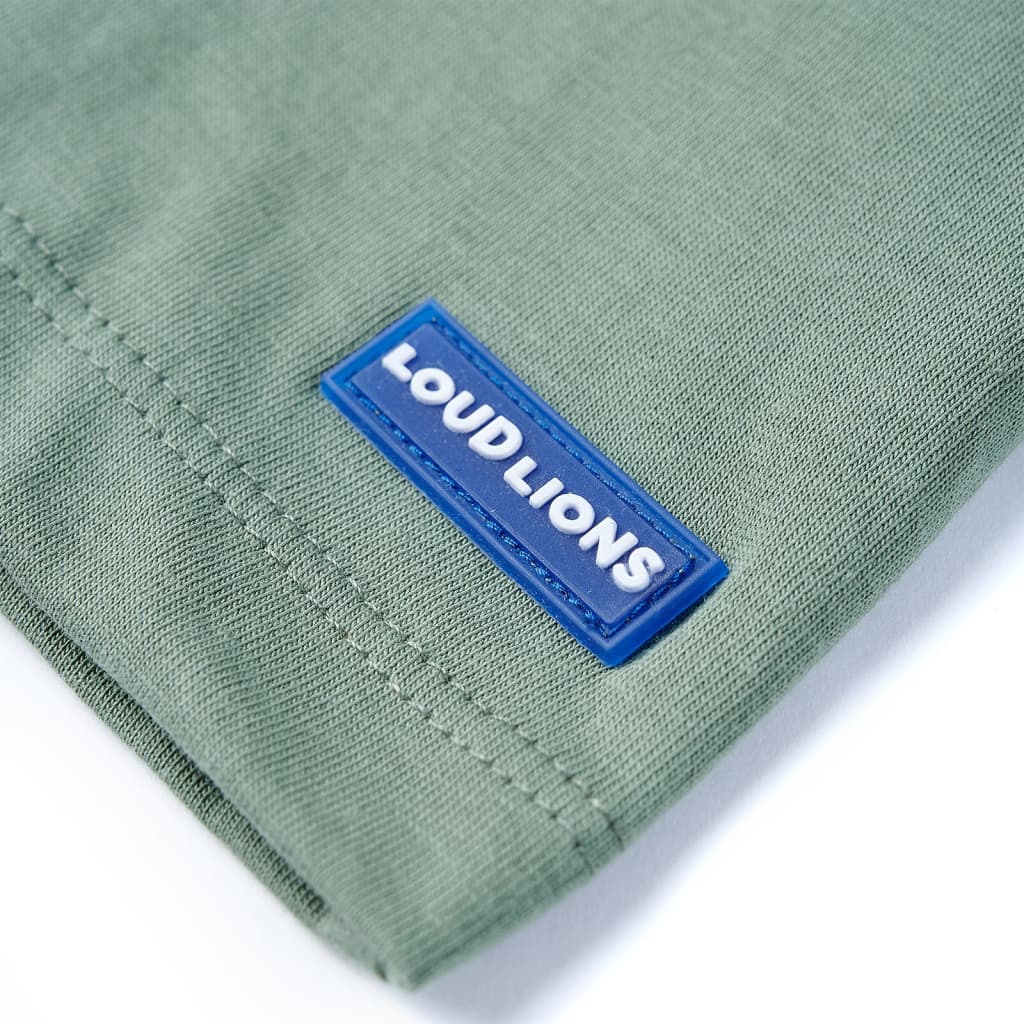 Kinder-Kurzarmshirt Khaki 140