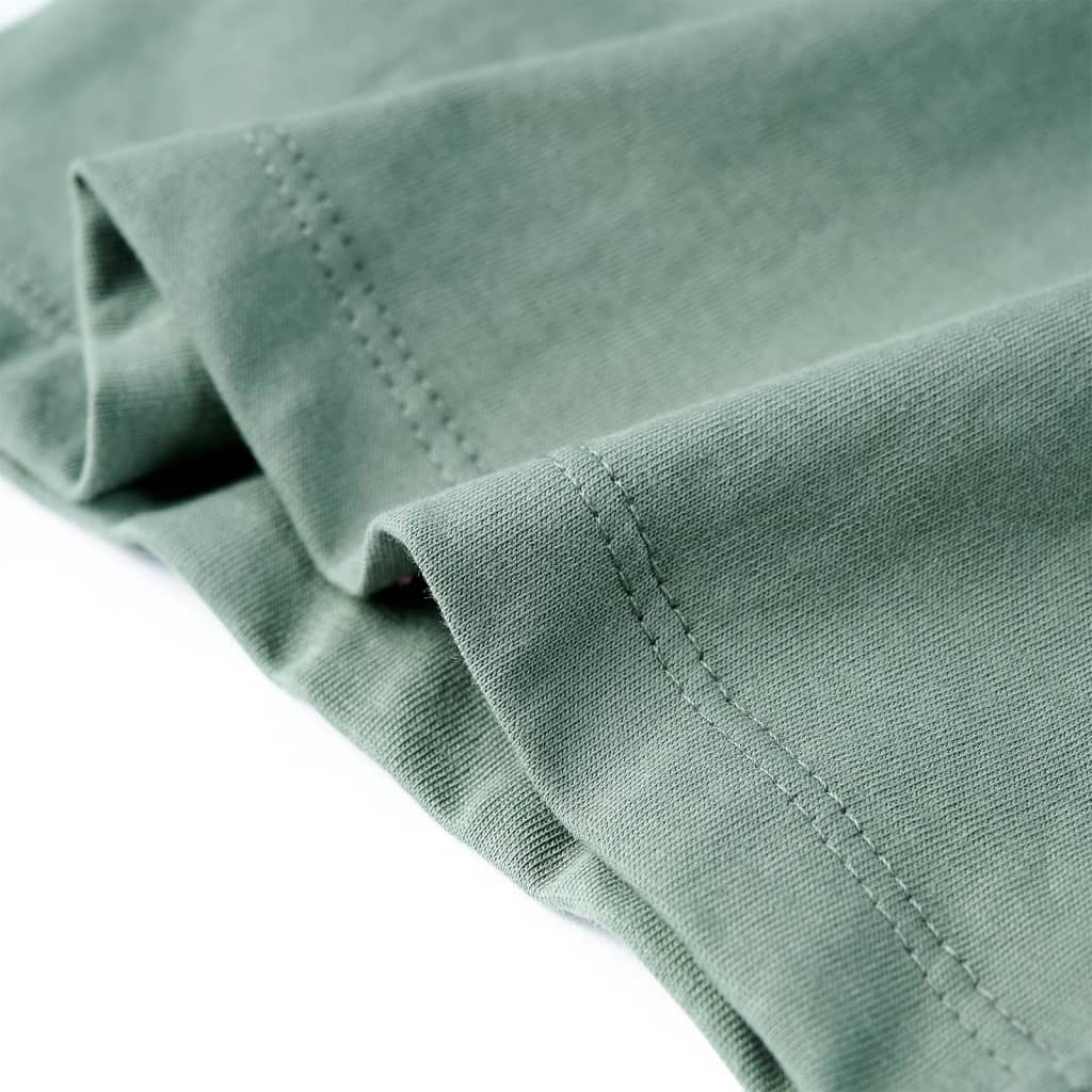 Kinder-Kurzarmshirt Khaki 140