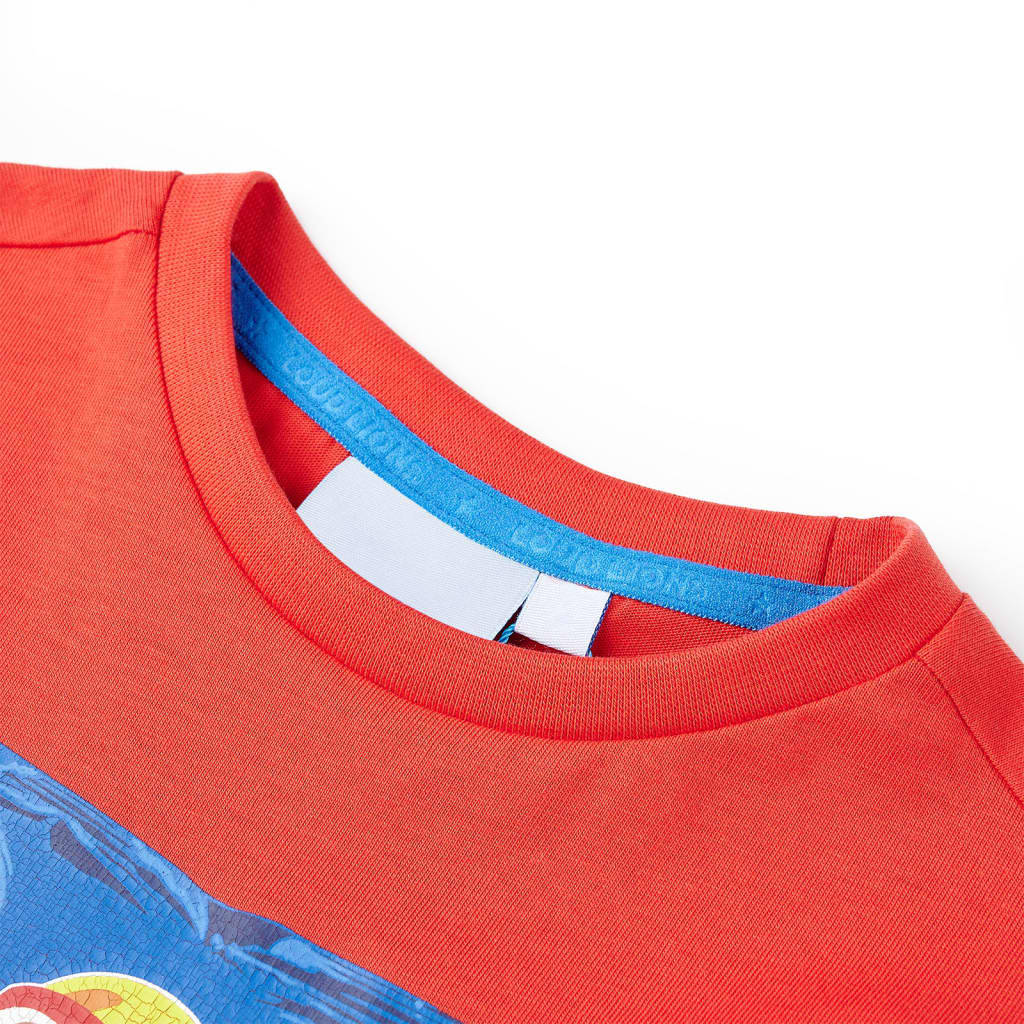 Kinder-Kurzarmshirt Rot 104