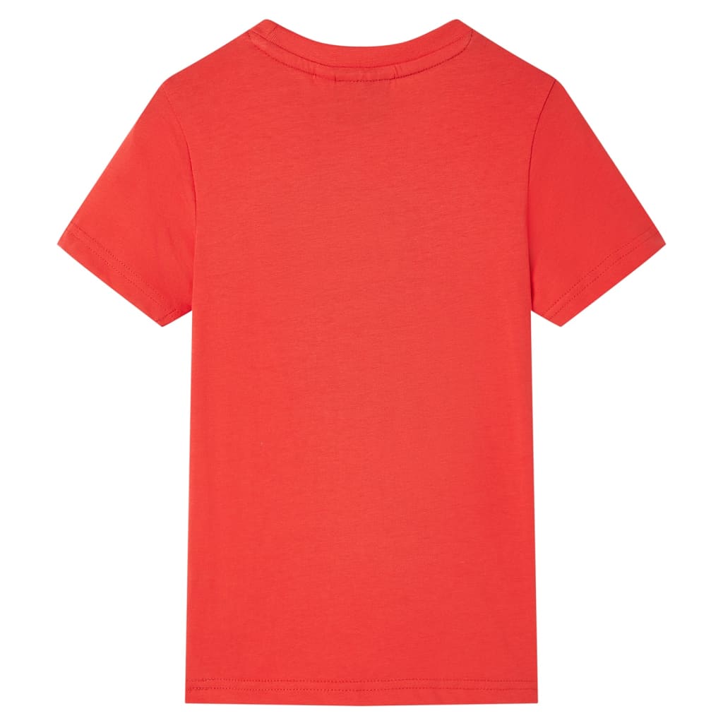 Kinder-Kurzarmshirt Rot 140