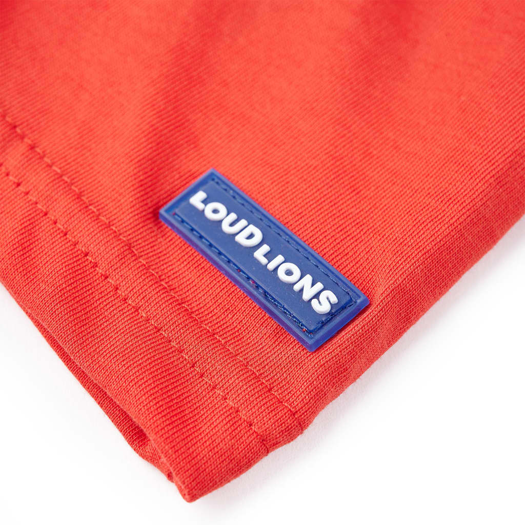 Kinder-Kurzarmshirt Rot 140