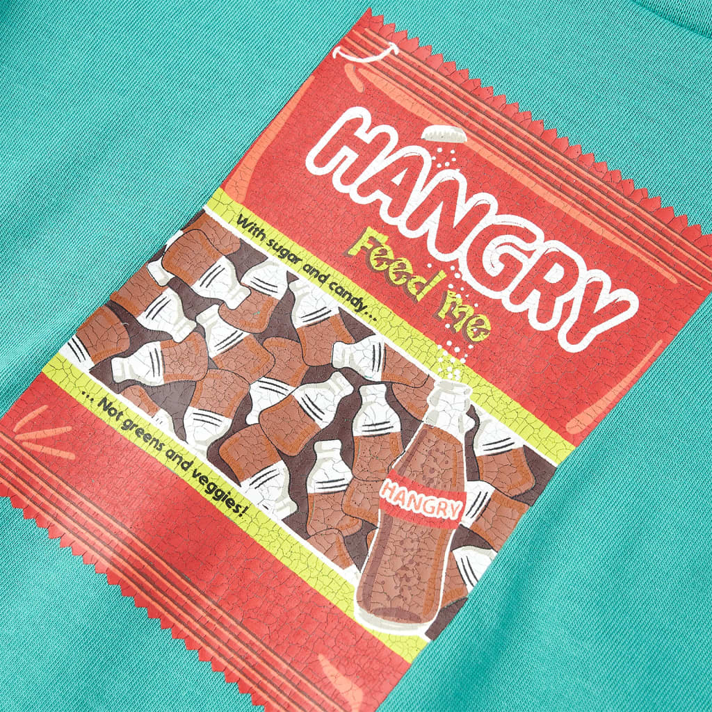 Kinder-Kurzarmshirt Dunkles Minzgrün 104